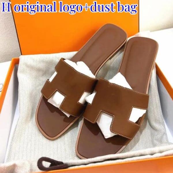Sandal Women Summer Slippers Patent Leather Lychee Crocodile Skin Maroon Fonce Khaki Triple White Brown Classic Black Men Slides Fashion Sandals size 35-42
