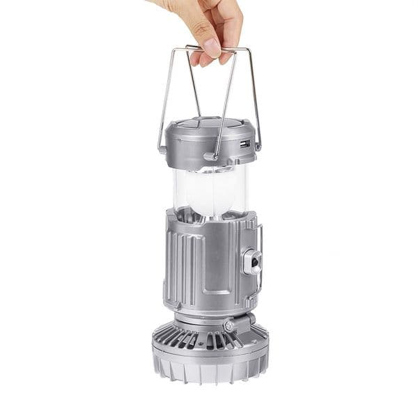 Torches LED Solar Camping Lights Portable with Fan Solar Charge Rechargeable Night Light Hanging Tent Fish Flashlight Multifunction Lamp S24731