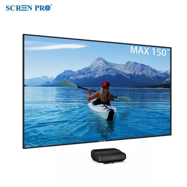 100 " - 150" ALR T Prism 16:9 CLR UST Fixed Frame Projector Screen Ambient Light Rejecting Screen for Ultra Short Throw