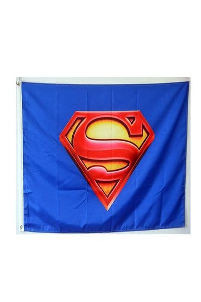 Superman Flag 3x5 Foot 150x90cm Digital Printing 100D Polyester Indoor Outdoor Hanging Fast With Grommets