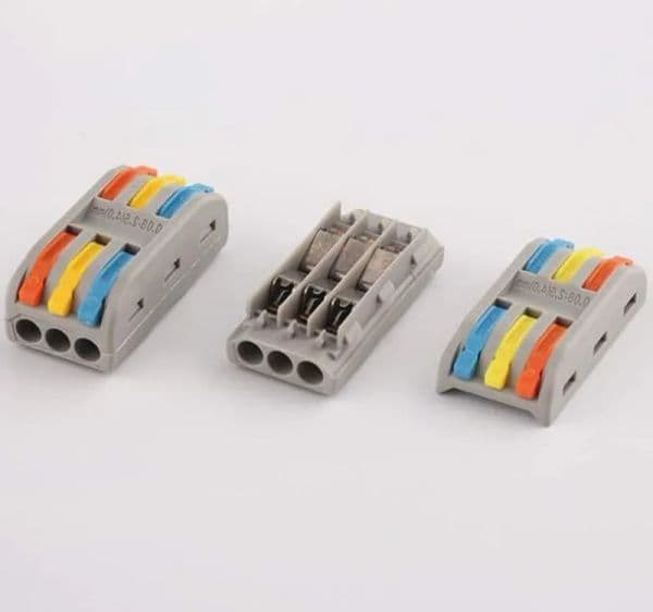 50pcs/lot Wire Connector 222 223 Electric Cable Lighting Accessories Led Strip Conector Fast Universal Wiring Compact Conductors Push-in