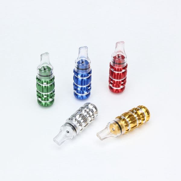 Mini Smoke Metal Pacifier Pipes Nipple Tube Mouth Aluminium Alloy Removable Smoking Pipe Herb Filter Tobacco Narguile Clear Mouthpiece Pipe Portable Grinder