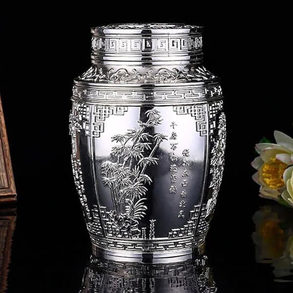 Storage Bottles Jars Metal Pets Urns Puppy Funeral Box Memorials Funerary Human Ashes Casket Animal Cat Memorial Coffin Dog Death Memory 231201