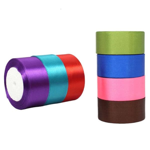 25Yards/Roll Silk Satin Crafts Bow Handmade Flower Gift Wrap Party Wedding Decoration Christmas Packing Ribbons Cintas Saten De Seda