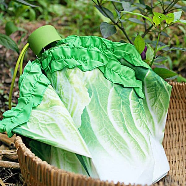 Umbrellas Creative Vegetable Shape Umbrella Women Anti UV Parasol Fashion Sun Protection Small 231205