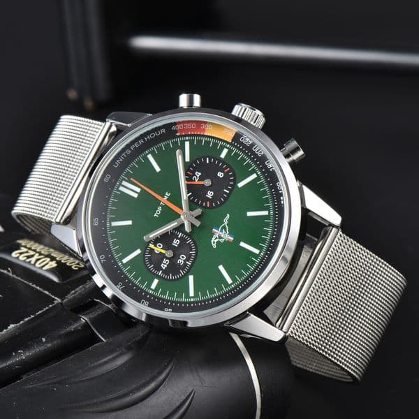 Mens 1884 Watches Blue Rubber Strap Battery Chronograph Automatic Quartz Movement Wristwatches mens Luxusuhr Luminous Hanbelson men watches #213