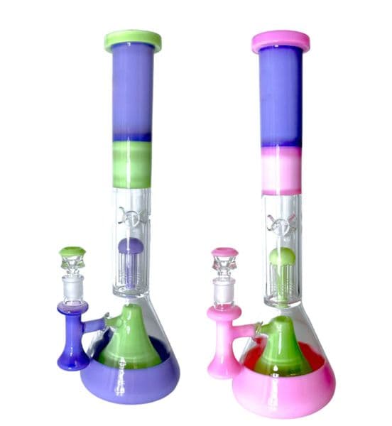 Vintage Premium TREE PERC Glass Bong Water Hookah 18inch Original Glass Factory Made can put customer logo by DHL UPS CNE