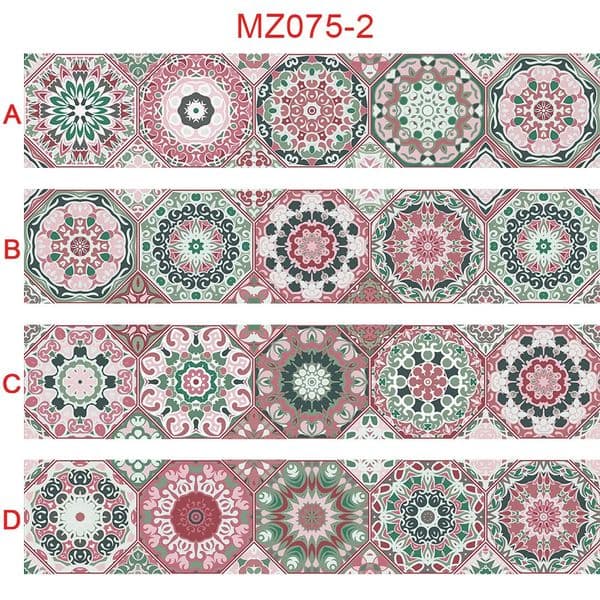 Wall Stickers 10152030cm Retro Hexagon Strip Tiles Bathroom Kitchen Stairs Door Decoration Wallpaper Peel Stick Art Mural 231211