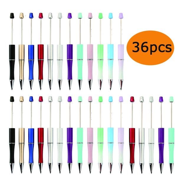 Pencils 36Pcs HB Writing Beaded Pencil DIY Beadable Pencil Bead Eternal Pencils Inkless Pencil Everlasting Pencil Infinity Pencil 231212