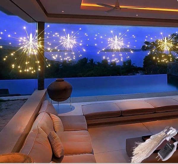 500 LED Gorgeous Fireworks Fairy Lights DIY Christmas and New Year Bedroom Decoration Lighting Garland String Lights