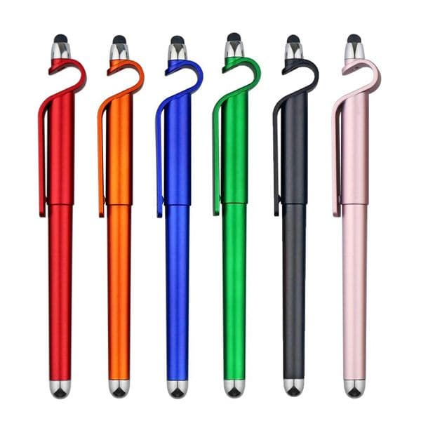 Multi-function mobile phone stand pen can print two-dimensional code logo neutral pen custom gift advertising pen meeting pen