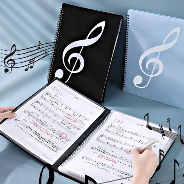 Filing Supplies A4 Sheet Music File Folder Antireflection Leaflet Can Modify Notes Piano Score Products 231219