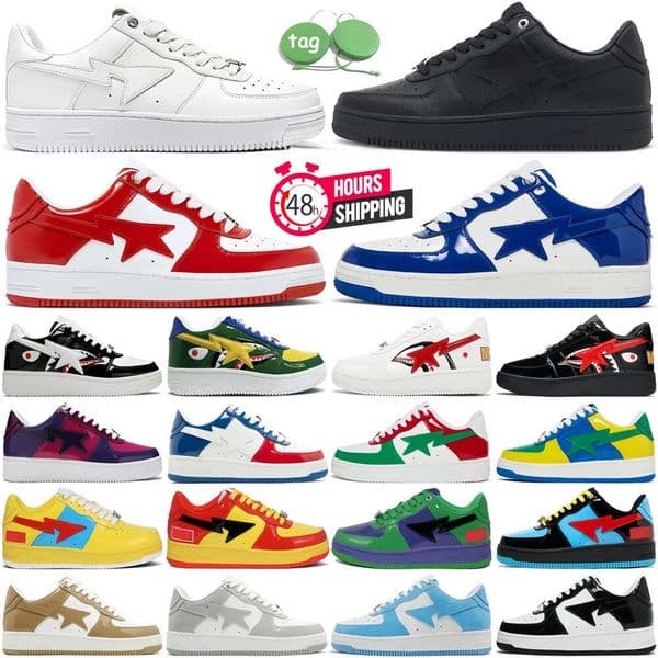 Sandals Designer Casual Shoes for Mens Womens Sta Low Platform Sneakers Stases Black Camo Bule Grey Red Suede Shark Trainers Camouflage Skateboarding Jogging Runne