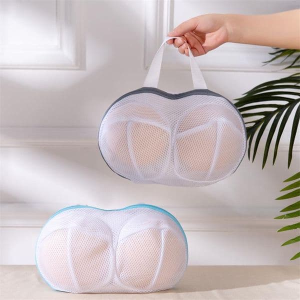 Washing Machine Bra Washings Bag Underwear Shaped Laundry Bags Home Use Anti-deformation Brassiere Mesh Bag Cleaning Wash Handbag BH8138 FF