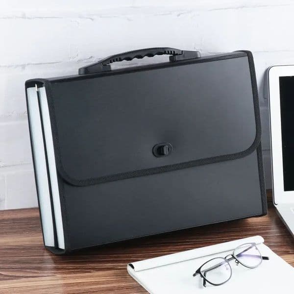 High Capacity 26layer Document Bag Organ bag A4 Portable Test Paper Folder Storage Box Information Booklet folder for document 231220