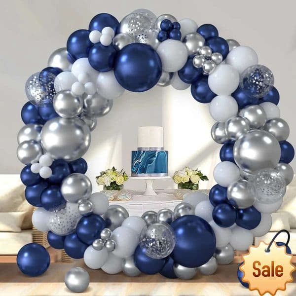 2026 Blue Macaron Confetti Balloon Garland Happy Birthday Balloons Arch Kit Decoration perfume For cologne Baby Shower Girl Wedding Decor Party Favor Holiday Su