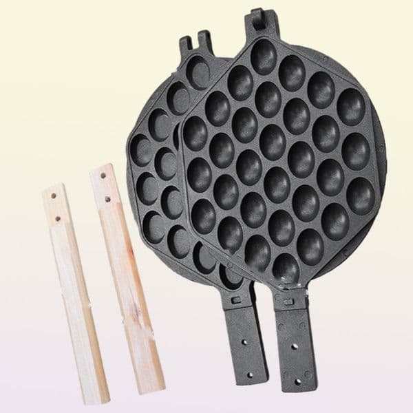 10 Packs Nonstick Hongkong Eggettes Egg Waffle Plate Bubble Waffle Iron Mould Mold Pan