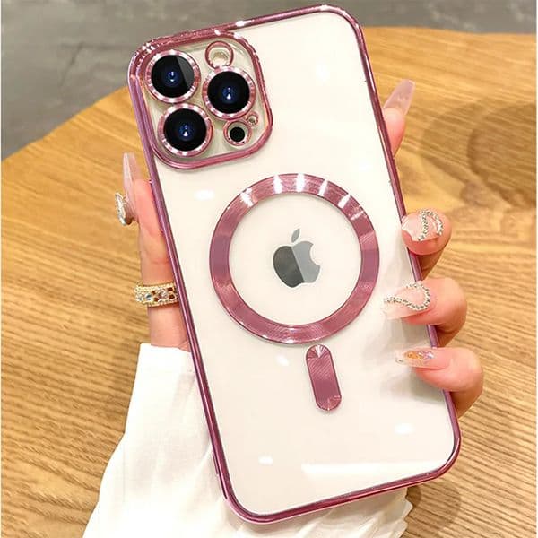 2026 New Clear Magnetic Cases Soft TPU Silicone Shockproof Cover With Camera Lens outdoor Film Protector For 17 16 15 14 13 12 11 Pro Max Iphone 16Pro Free Ship
