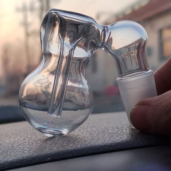 Multifunction Glass Ash Catcher Bowl Smoking Accessories Size 14mm 18mm Male Gourd Shape Percolator Downstem With Fixed Tube
