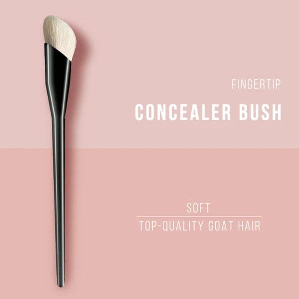 High-quality mountain wool eyeshadow and highlighter makeup tools. Luxurious black fingertip concealer makeup brush.