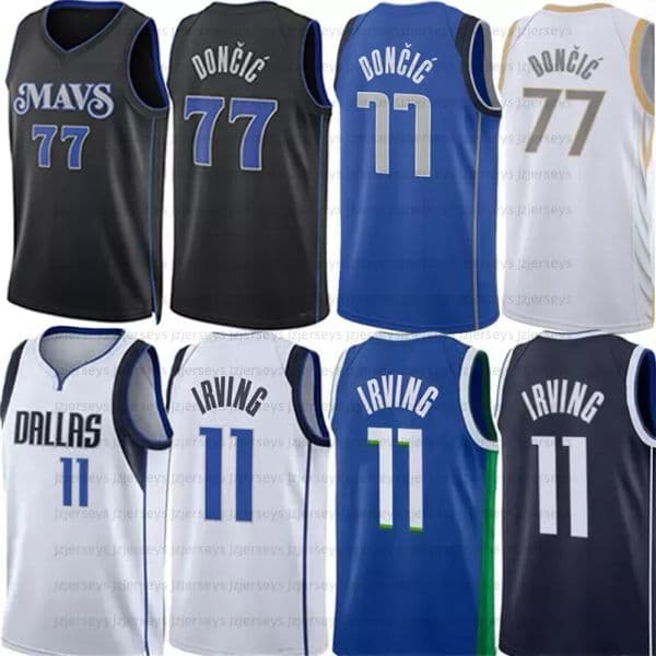 Custom Basketball Jerseys DAL Luka Doncic Kyrie Irving Maverick Dereck Lively Seth Curry Dirk Nowitzki Tim Hardaway Grant Williams Josh Green City Jersey edition