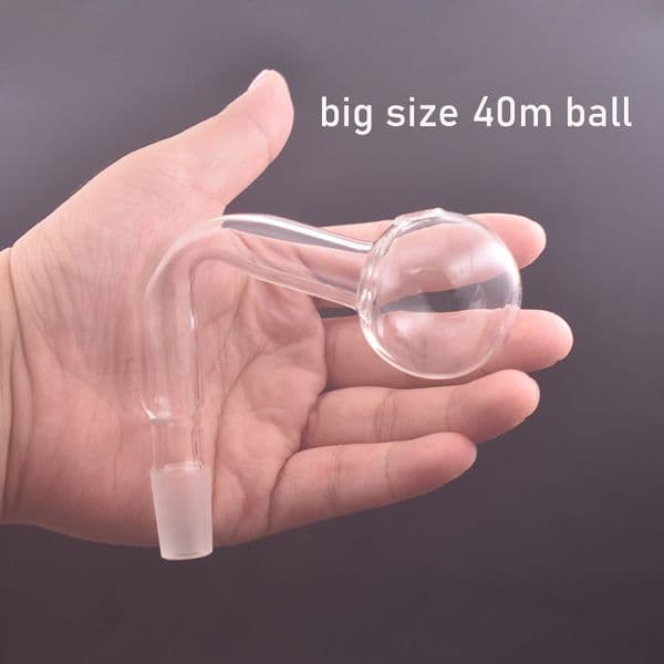 Large Size Ball 14mm 18mm Thick Pyrex Glass Oil Burner Pipe Hookah Male Female for Water Pipes Bong Bowl Smoking Accessories
