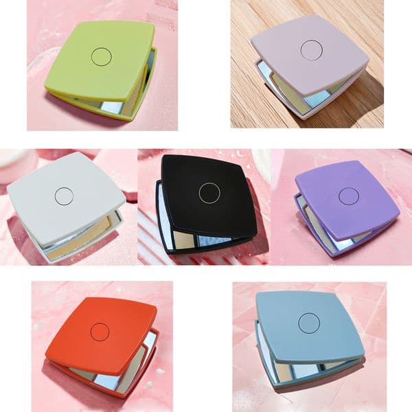 2026 Brand Folding Double Facettes Portable Hd Make Up Cosmetic Magnifying Mirror With Flannelette Bag Gift Box For VIP Client Free Shipping Shipping