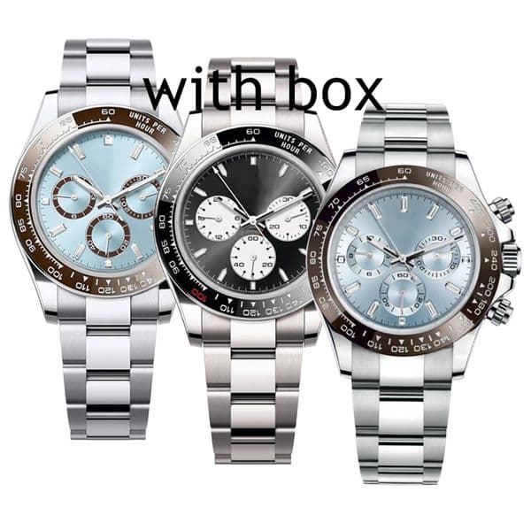 Mechanical super clone 40mm multi color new style all stainless steel automatic 2813 movement sports mens watch gift designer watches spitfire Jason 007