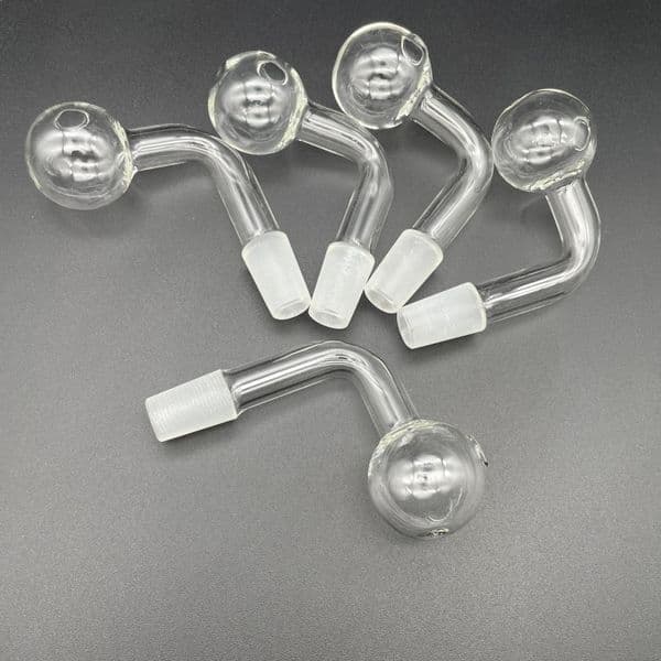 2025 new 2025 new Pyrex Oil Burner Pipes Mm Male Glass Adapter For Rig Water Bubbler Bong Bent Neck Design Free Shipping Free shipping