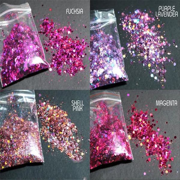 500g each Rainbow Holographic Glitters Mix "50 shades of holographic" nail art nail gel nail acrylic UV resin holo pigment 231227
