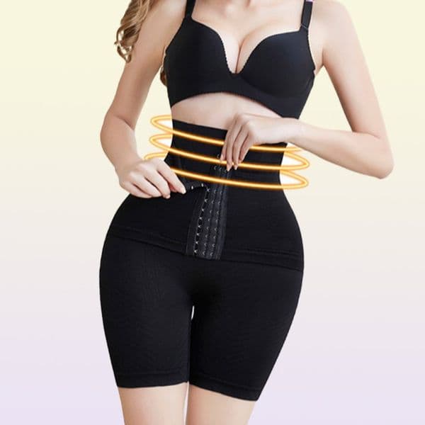 LANFEI Womens Firm Tummy Control Butt Lifter Shapewear High Waist Trainer Body Shaper Shorts Thigh Slim Girdle Panties with Hook 2
