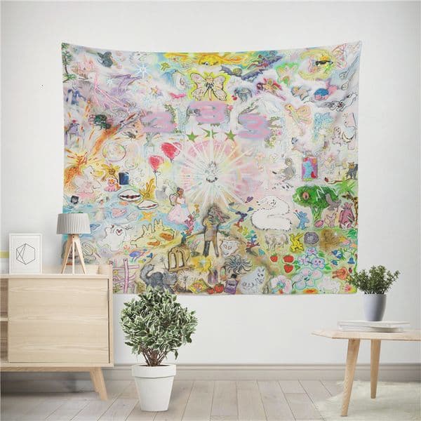 Tapestries Aertemisi 333 Bladee Tapestry Wall Hanging Art for Bedroom Living Room Decor College Dorm Party Backdrop Home Decoration 230701