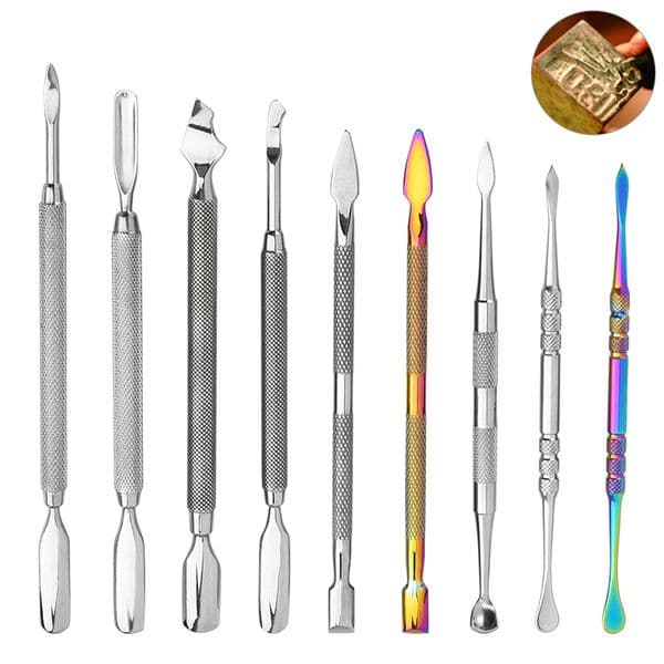 Multiple Styles Wax Dab Tool Smoke Accessories Double Headed Spoon Smoking Pipe Bong Tobacco Clean Vaporiz Pen Atomiz Dry Hb Dabb Nail Concentrate