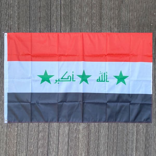 Banner Flags xvggdg The Iraq Flag Polyester Flag 5*3 FT 150*90 CM High Quality Hanging and Flying 230707