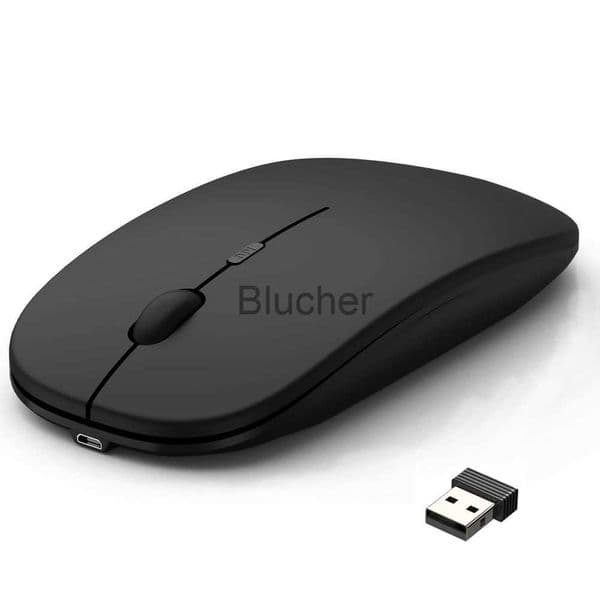 Mice Wireless Rechargeable Mouse for Laptop Computer PC Slim Mini Noiseless Cordless Mouse 24G Mice for HomeOffice Z260309