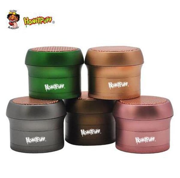 HONEYPUFF Large 63MM Metal Grinder Dry Herb Mushroom Style 4 Parts Layers Aluminum Tobacco Grinders Smoking Accessories DHL
