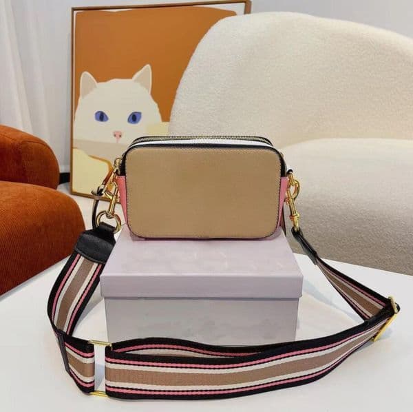 Multicolor Camera Bag Designer Handbags Women Wide Shoulder Straps Shoulders Bags Wallet Brand Crossbody Flap with BOX Multi Styles