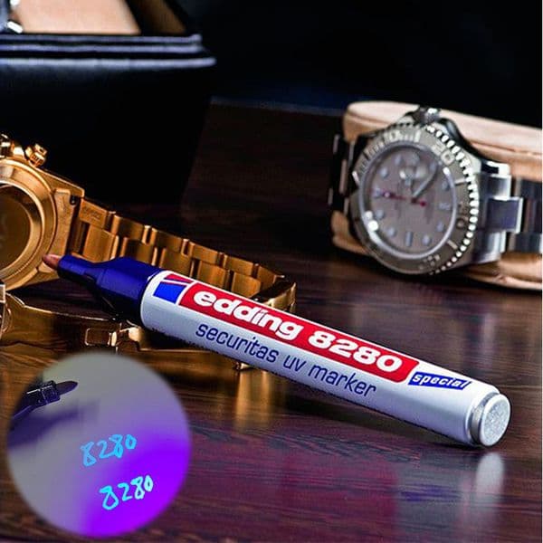 Markers Edding 8280 Highlighter Pen Oily UV Pro Invisible Pen 1mm Permanent Ink Securitas Uv Markers Highlight for DetectiveGameCard 230710