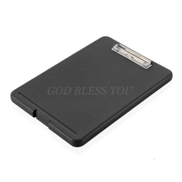 Filing Supplies A4 Plastic Storage Clipboard File Box Case Document Folder Office Drop p230710