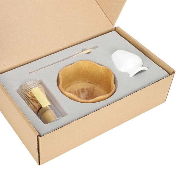 Wine Glasses Teaware Matcha Making Tool Set Bamboo Tea Whisk Scoop Bowl Ceramic Holder Home Decoration Accessories 230710