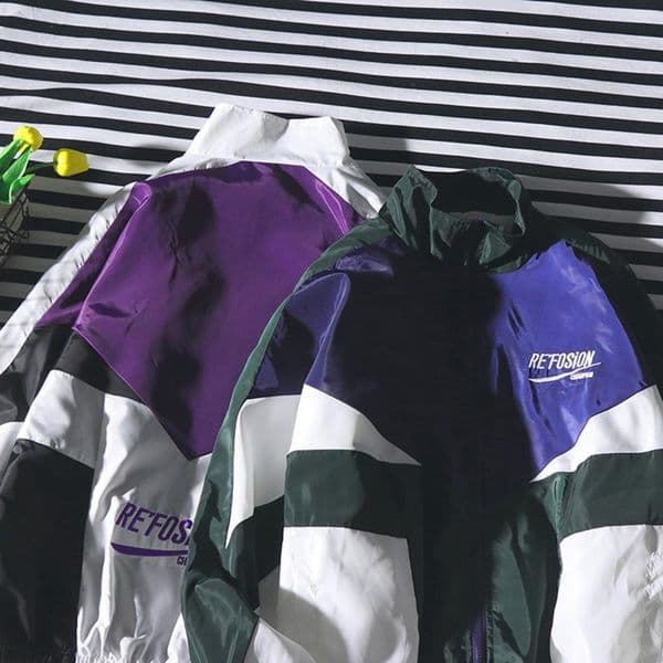 Mens Jackets Stylish Men Coat Loose Pockets Outwear Letters Turndown Collar Windbreaker 230710