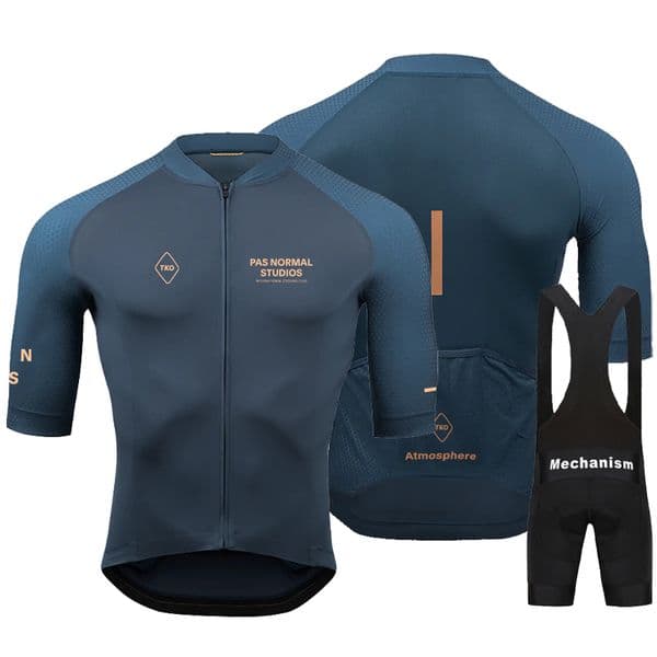 Cycling Jersey Sets Pas Normal Studios Men Summer Set PNS Bicycle Clothing Bike Wear Clothes Maillot Ropa Ciclismo RYZONING