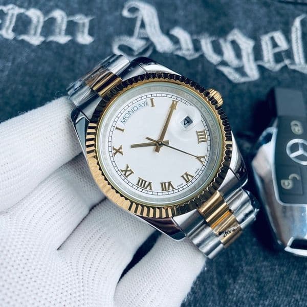 luxury Movement Day Date watch montre de luxe Mens Watches 41mm Automatic rose gold Stainless Steel 904L 2813 Mechanical Wristwatches waterproof Luminous dhgates