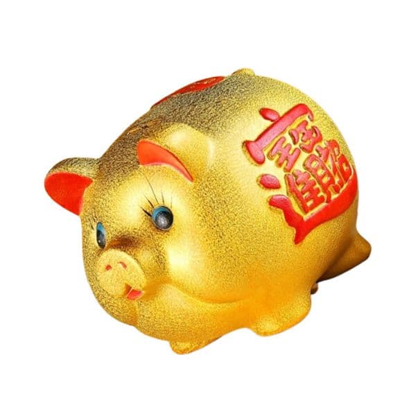 Ceramic Cartoon Boxes Creative Golden for Gift Piggy Bank Children039s Retro Coin Tank Money Savings Home Decoration GG50cq 201