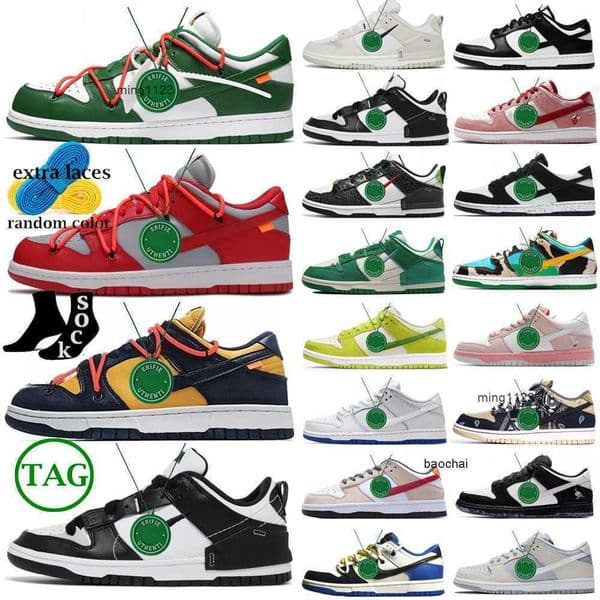 2026 2026 2022 Low Black Panda Running shoes for men women Black White x Photon Dust Kentucky University Red green Brazil Chicago womens trainers