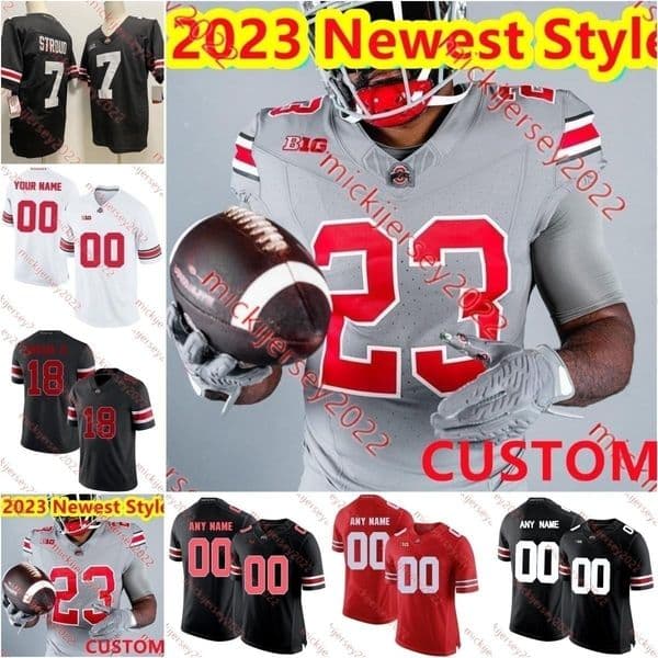 Eddie George 2023 Newest Ohio State Buckeyes FootBall Jersey Jack Tatum J.T Barrett TERRY MCLAURIN Ryan Shazier Cardale Jones Denzel Ward Sam Hubbard Dante Booker