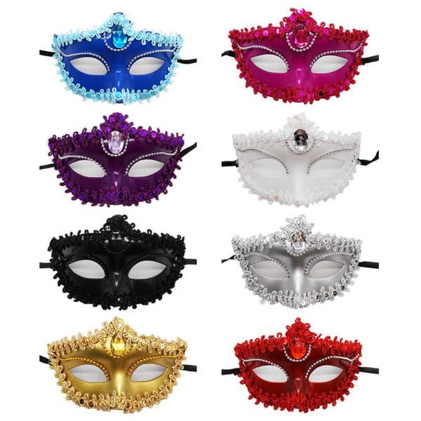 Party Masks 1Pc Half Face Prom Mask Women Girls Sexy Eye for Fancy Dress Christmas Halloween Sequin Kids Toy 230721