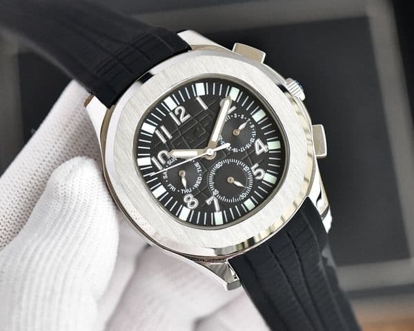 New Men Aquanaut nautilussity5261 #5740 Series wristwatches Men's Automatic Mechanical watches women Luxury Watch Brown Dial Rose Gold Stainless Steel Strap