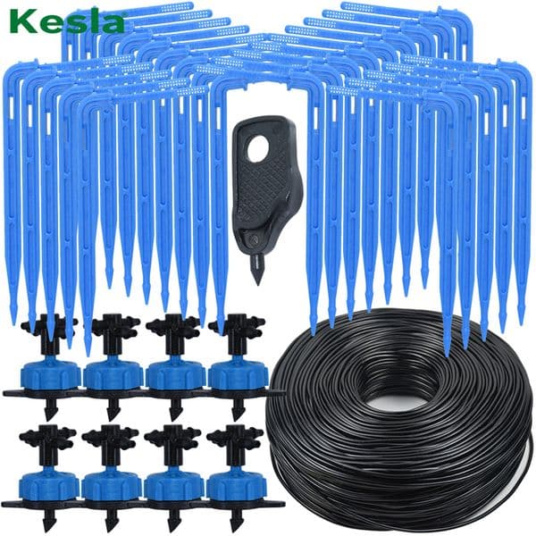 Sprayers KESLA Greenhouse Drip Irrigation 4way 35mm 2way Transmitter Watering System for Pot Garden Lawn1020set 230721