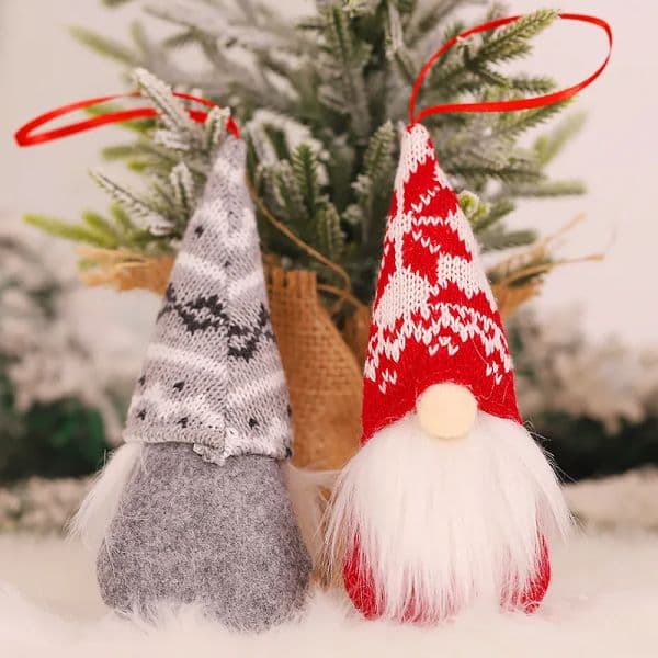 Ornaments Handmade Swedish Tomte Gnomes Plush Scandinavian Santa Christmas Tree Hanging Decoration Home Decor 2025